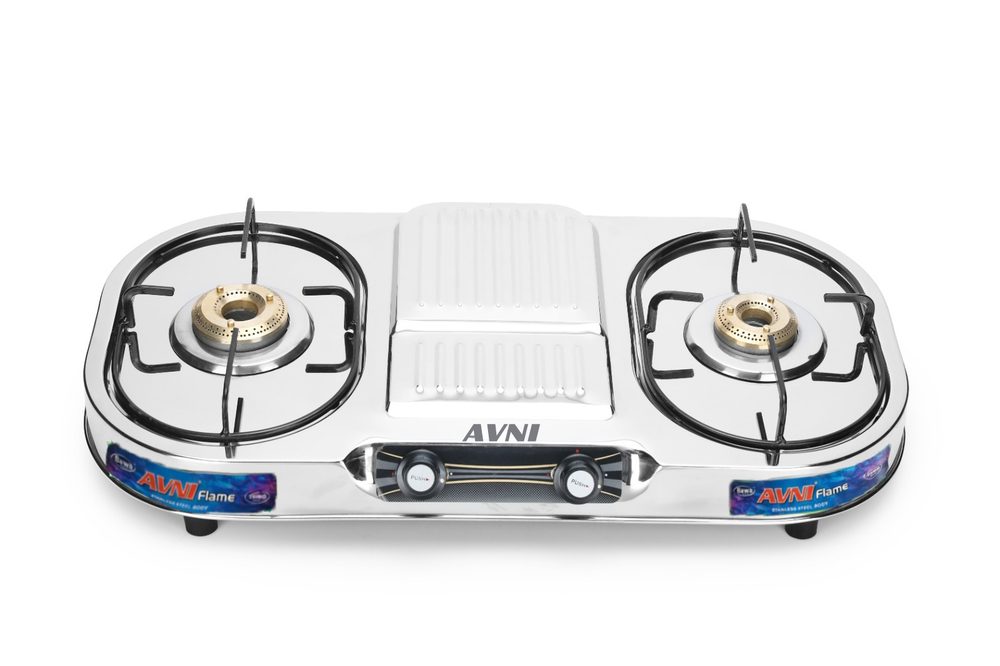 AVNI Glass Top 2-Burner Gas Stove